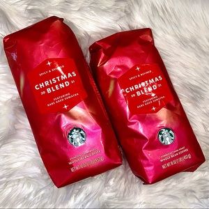 2021 Starbucks Holiday Christmas Blend - Whole Bean Coffee 16oz - 2 pack